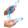 Real Rock Crystal Double Gode Crystal RealRock 42 x 3.5cm Bleu